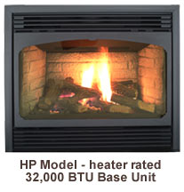 Tasman Gas Fireplace Heater Rated HP Model